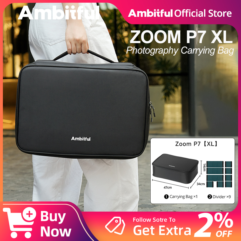 Ambitful ZOOM P7II XL 写真撮影用収納バ - Drone Cinematic のレビューと価格