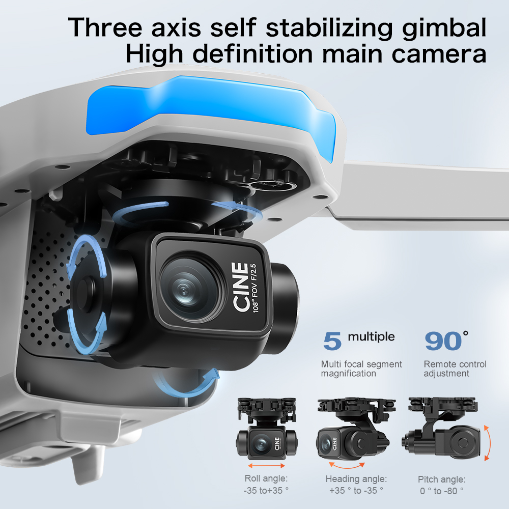 S-X1 MAX GPSドローン、3軸ジンバル搭載、8K/4 - Drone Surveying のレビューと価格