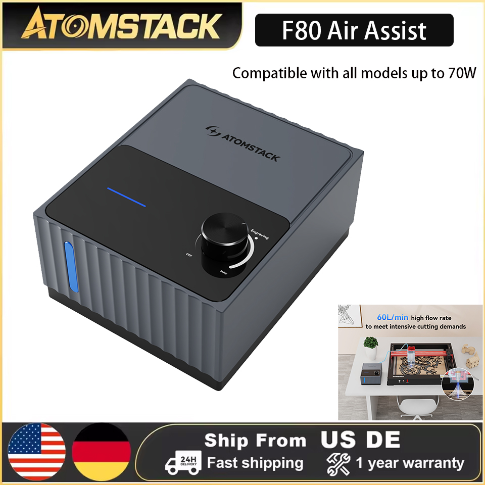 Atomstack F80 レーザー彫刻機用エアアシストポン - Drone Lidar のレビューと価格